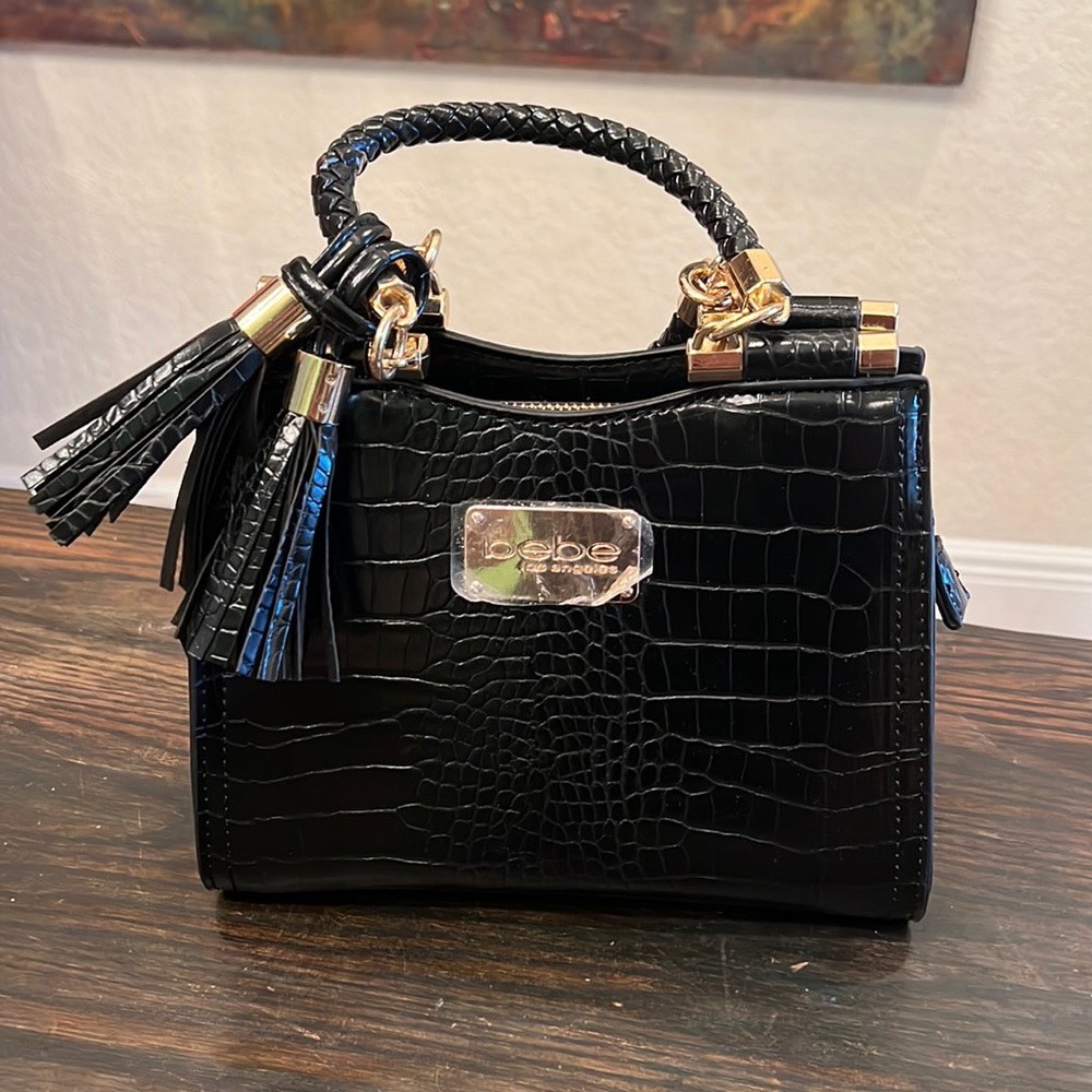 NWT Black Bebe Handbag